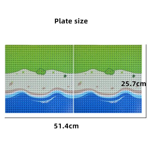 

32*32 dots classic base plates tropical rainy climate plastic baseplates green jungle compatible friend building blocks toy gift wmtxhp