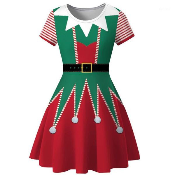 

charming dress women winter snowman christmas red 1950s notes print vintage costume swing party dress robe falda de navidad @401, Black;gray