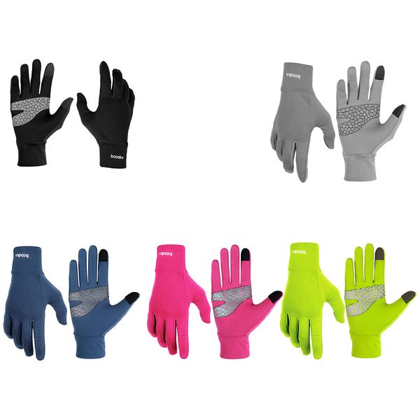 

boodun сенсорный экран lycra полный finger зимний мужской велосипед перчатки противоударный противоскольжения велоспорт верховая езда длинны, Blue;gray