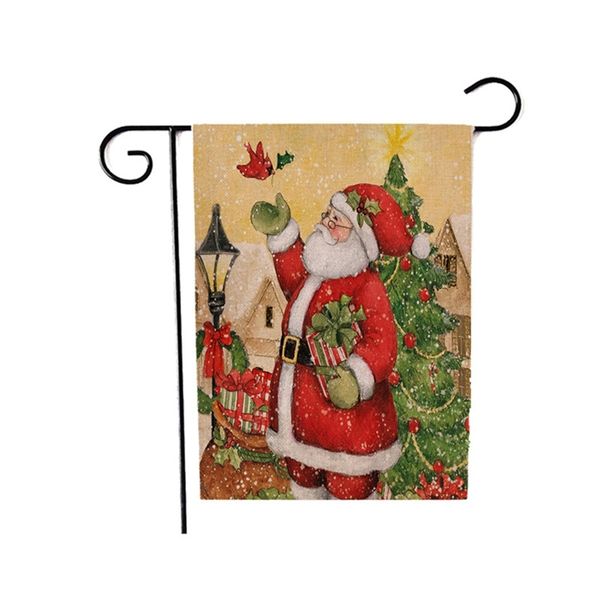 

christmas snowman santa claus cloth hanging flag merry christmas decorations for home xmas ornaments banners#165