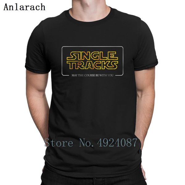 

single tracks may the course be with you spring black customize novelty humorous sport hooded sweatshirt hoodie t shirt