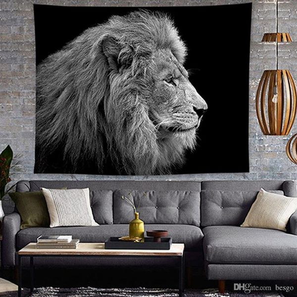 

ins popular home decor polyester 200*148cm tapestries living room bedroom decoration murals printing animal pineapple tapestry dh0939-1 t03