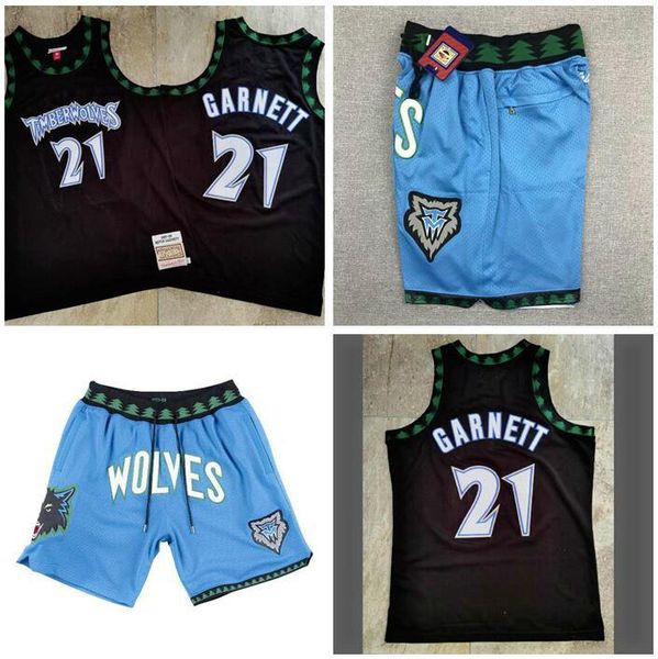 

men minnesota timberwolves 21 kevin garnett mitchell & ness black hardwoods classics 1997-98 authentic jersey 001, Black;red