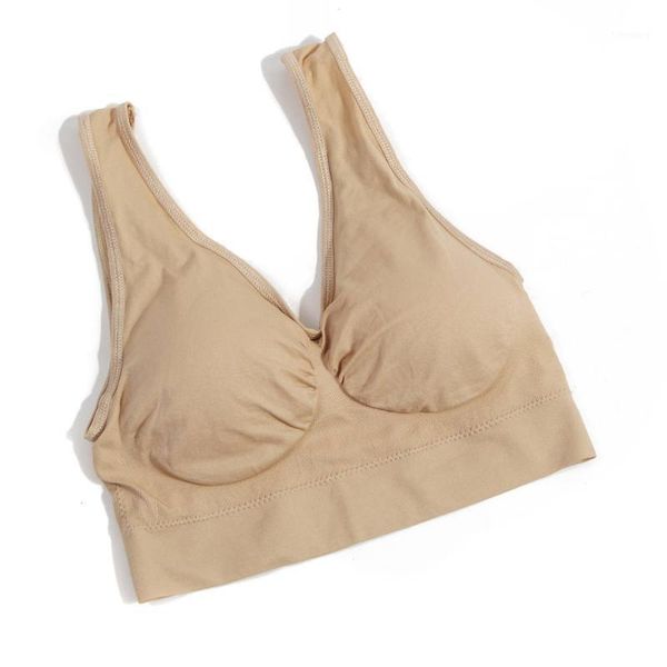 

2020 seamless sports bra summer breathable running sport high elasticity shockproof yoga bras plus size s to xxxl1, White;black