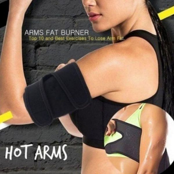 

elbow & knee pads 1pair arm sleeves slimming compression shaper thin calorie off fat buster belt1, Black;gray