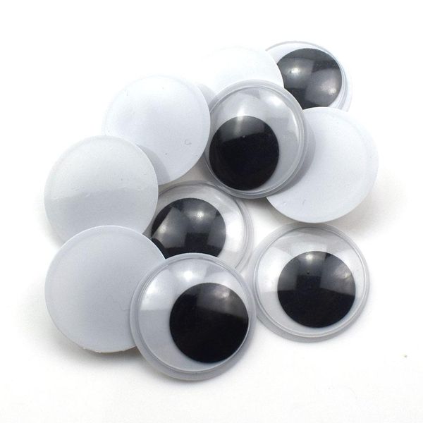 

500pcs животных черного пластика глаза игрушки куклы с самоклеющимися googly diy глаза crafts наклейками mixed 5мм 7мм 10мм 12мм 4мм bbynxw