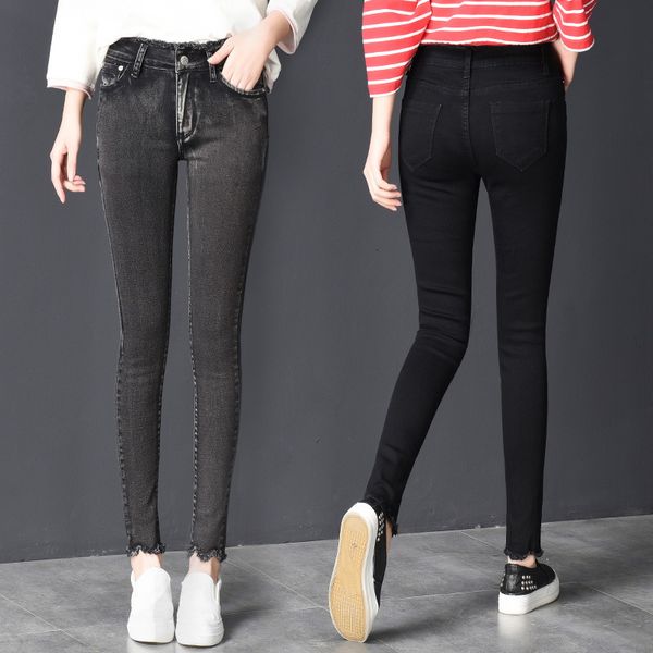 

women's new jeans in spring and winter, Blue