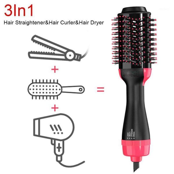

electric hair brushes 3 in 1 dryer brush one styling step volumizer salon air fast drying straightening curling1