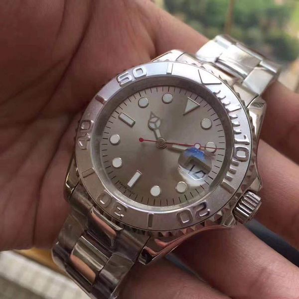 

2021 master watches to create luxury watches stainless steel automatic mechanical blue dial 40mm men's watch, Slivery;brown