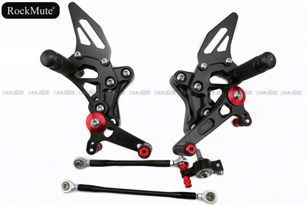 

cnc aluminum motorcycle adjustable rearset rear set foot pegs pedal footrest for 848 /848 evo 1198