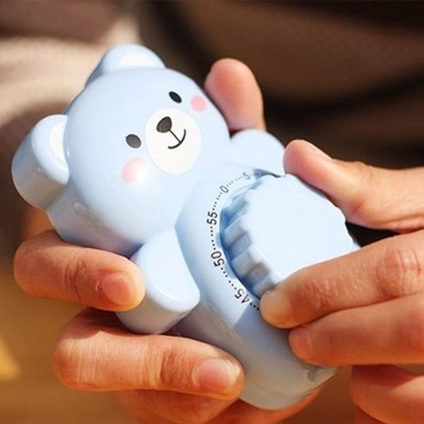 

cartoon kitchen timer portable bear counter mechanical timer 60 minutes cooking alarm time reminder household acc bbybfd