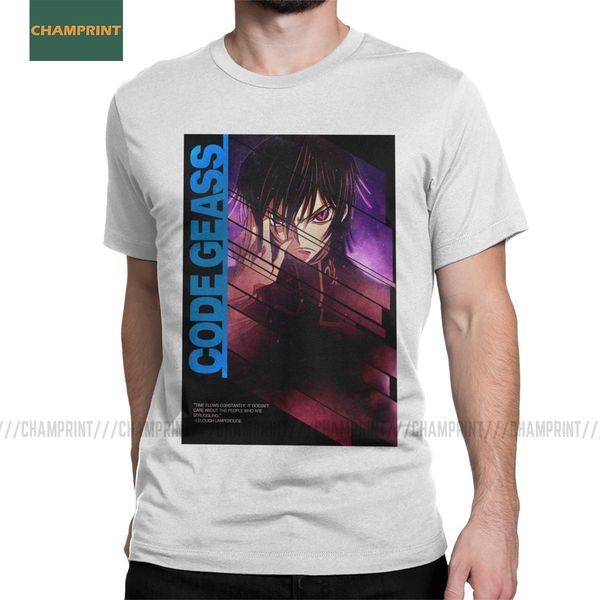 

sport code geass quotes t shirts men cotton vintage t-shirts lelouch rebellion anime britannia manga cc tee short sleeve big size