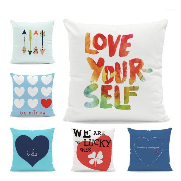 

fashion simple pillowcase geometric letter arrow heart living room bedroom decoration cushion cover velvet rest throw pillow1