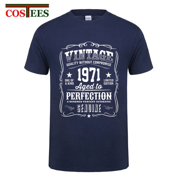 

vintage 1971 aged to perfection born in 1971 dad father birthday gift short sleeve retro sport hooded sweatshirt hoodie men t shirt
