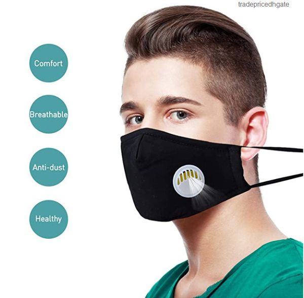 

factorycd7ebreath reusable cotton selling face masks valve pm2.5 mouth anti-dust fabric washable mask with filter fy0024