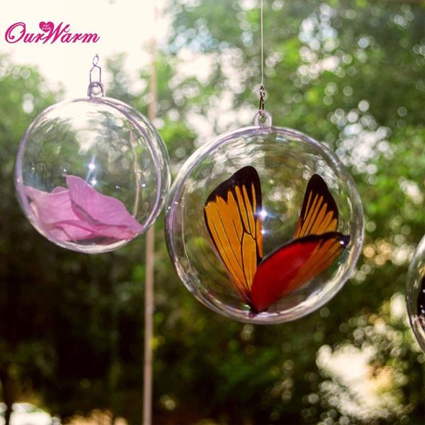 

ourwarm 50pcs acrylic ball 4cm wedding gift bags wedding favors and gifts box christmas ball ornaments event party supplies bbyuwc sweet07