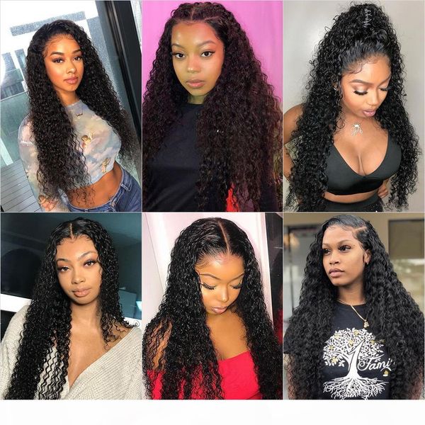 

part lace front human hair wigs wet and wavy wig human hair 8 inch brazilian remy curly short hair for black women, Black;brown