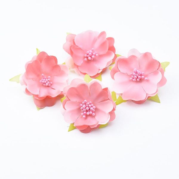 

10 cherry blossom with beads home decoration accessories wedding bridal accessories clearance artificial flowers bbydfo garden2010