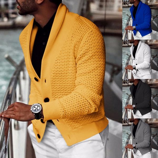 

men's sweaters men autumn cardigan sweater coat warm knitting casual slim fit turtleneck jumpers male winter business, White;black