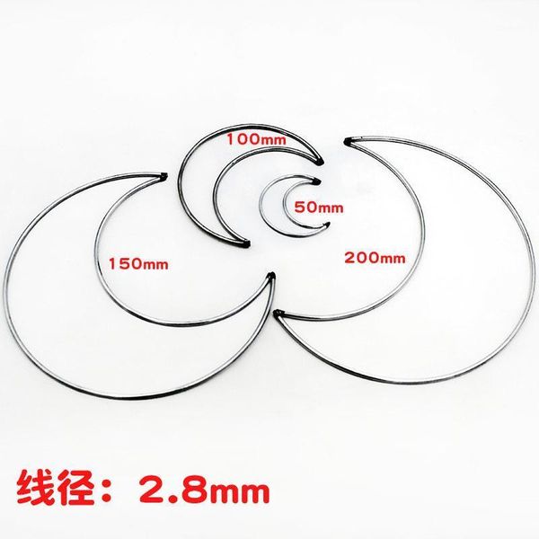 

metal dream catcher moon hoop for diy handmade dreamcatcher macrame material accessories crafts drop shipping1