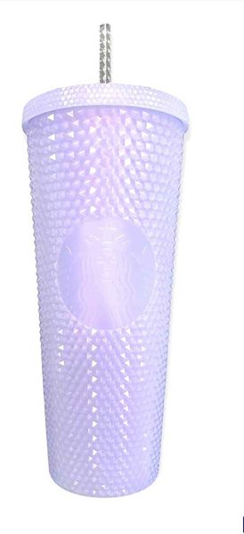 

starbucks 2021 holiday icy lilac bling studded cold cup tumbler 24oz97nx