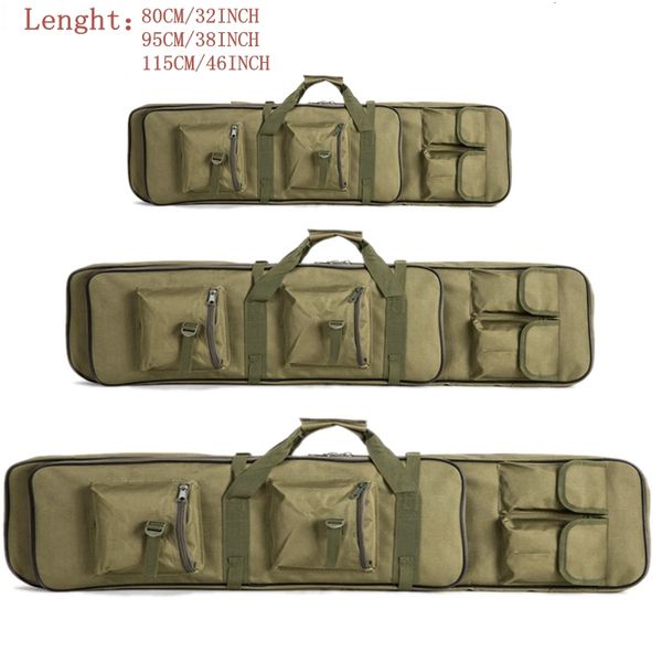 

80cm 95cm 115cm tactical double rifle carry backpack tan hunting duel gun handbag integrated pistol gun cases 201022