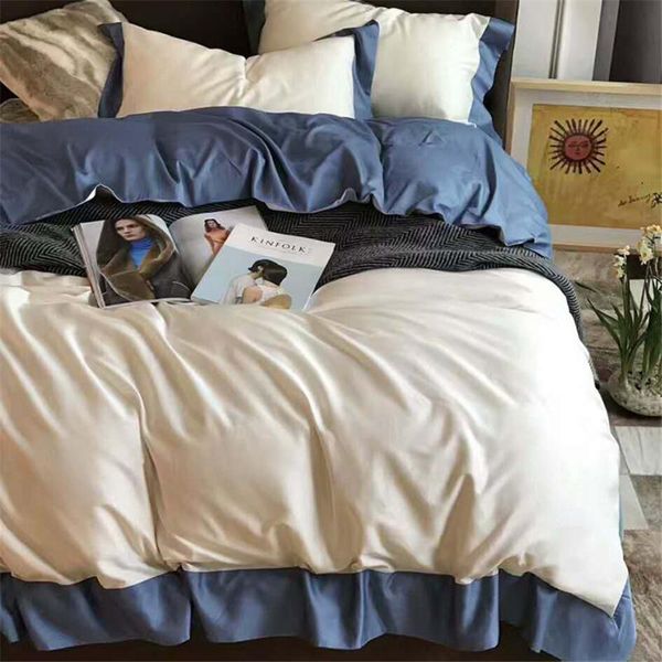 

chausub luxury bedding set 4pcs satin egyptian cotton duvet cover pillowcase king  size bed cover sheet silky bed linen