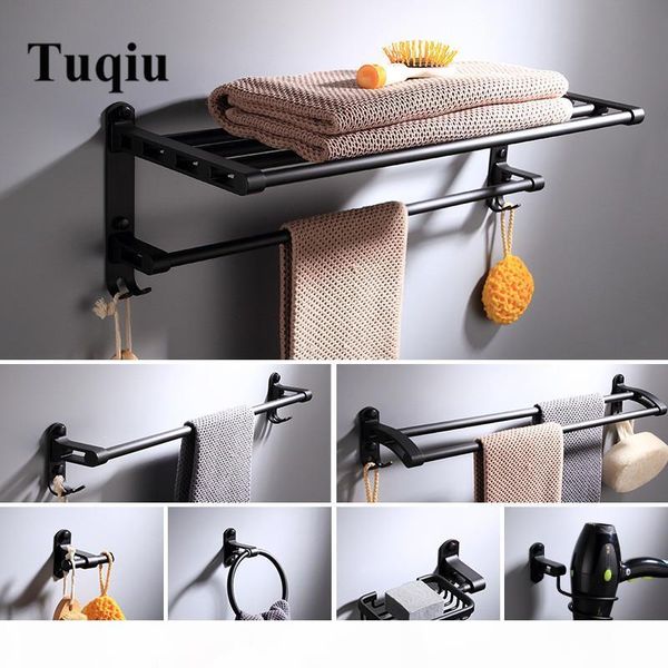 

bathroom accessories set space aluminum black bath hardware sets towel rackpaper holder toilet brush holder robe hooks bbybgb wrhome