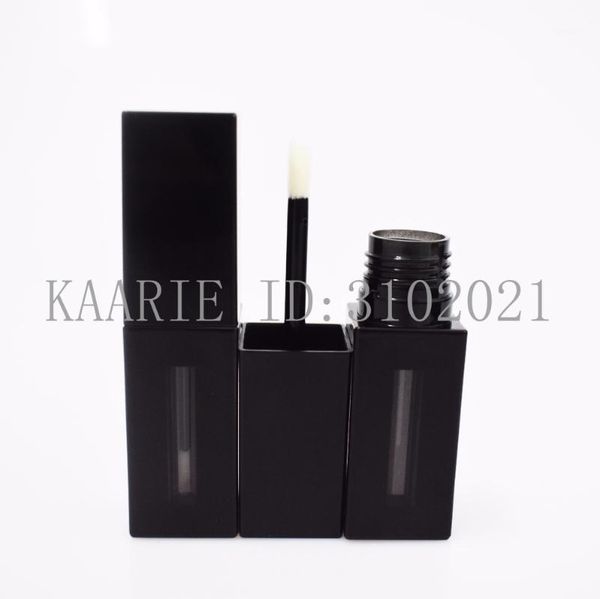 

5ml 20pcs 50pcs new arrival black lip gloss container, empty simple classic liquid lipstick bottle, elegant lip gloss tube1