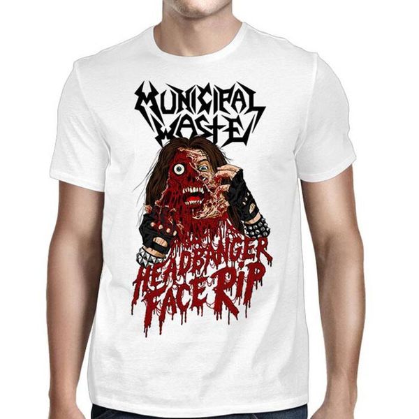 

authentic municipal waste headbanger face rip white 3xl new fashion new tees cartoon plus size sport hooded sweatshirt hoodie t shirt