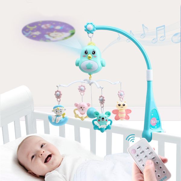 

baby crib mobiles rattles music educational toys bed bell carousel for cots projection infant baby toy 0-12 months for newbo lj201118