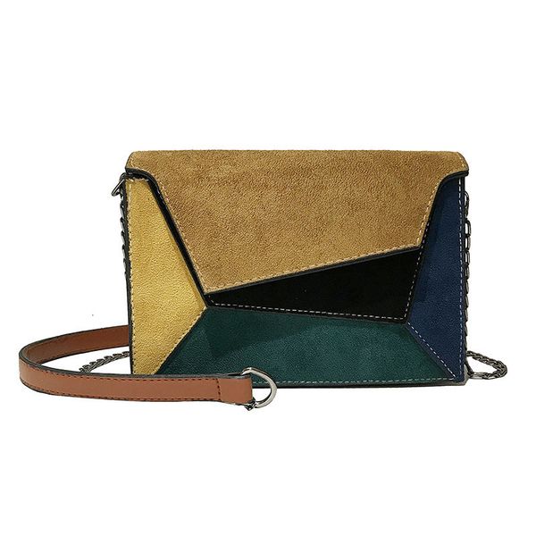 

hbp non-brand singles yiwu face single delivery stitching geometric women's contrast matte small square bag, 10 * 10 sport.0018 ixdc