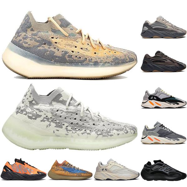 

kanye west 700 blue oat non-reflective triple black mnvn running shoes women men 380 wave runner alvah mens trainers sports sneakers 36-45