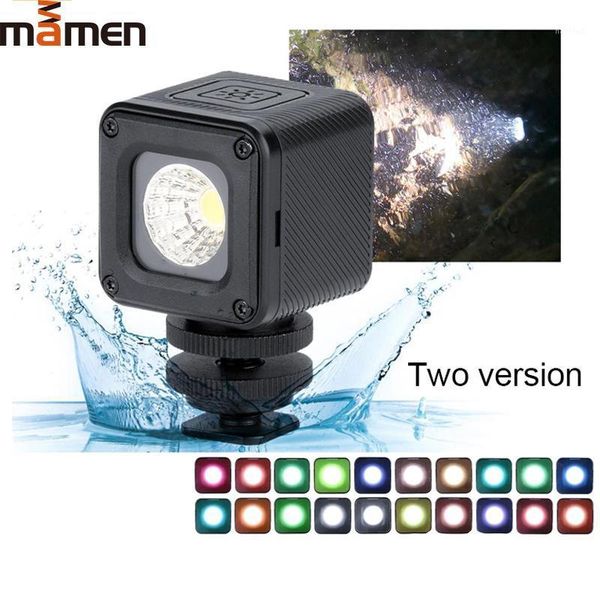 

flash heads mamen waterproof led video studio light dimmable pography lighting on camera for drones dji osmo pocket action1