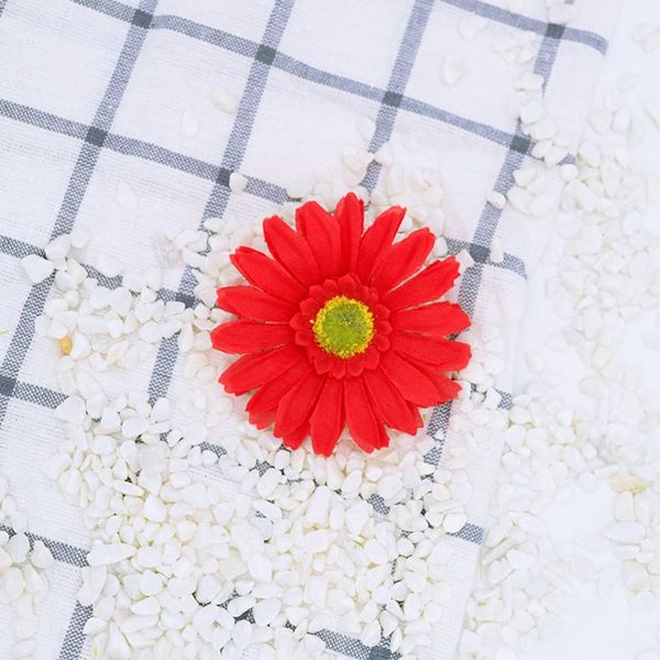 

5pcs lot silk gerbera for home decoration bridal accessories clearance fake plastic flowers diy stamen artificial flowers wmthrm