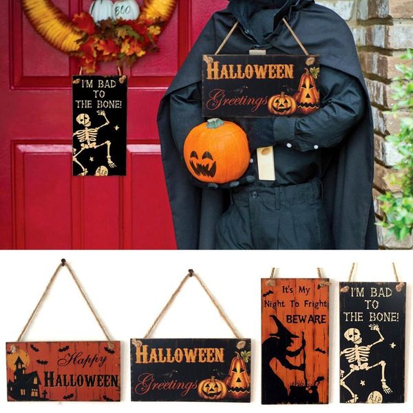 

хэллоуин деревянные висячие tag тыква ведьма happy halloween украшение для дома призрак horror реквизит для halloween party supplies jlljgb