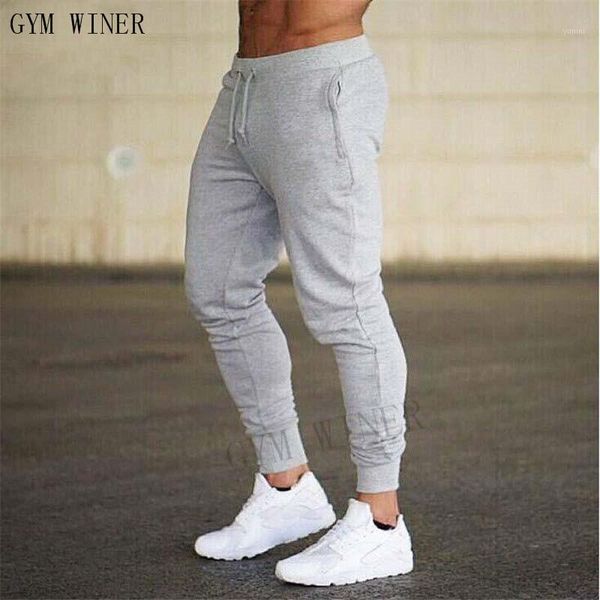 

2020 new brand clothing autumn winter trousers sweat pants new pants men joggers men fitness1, Black