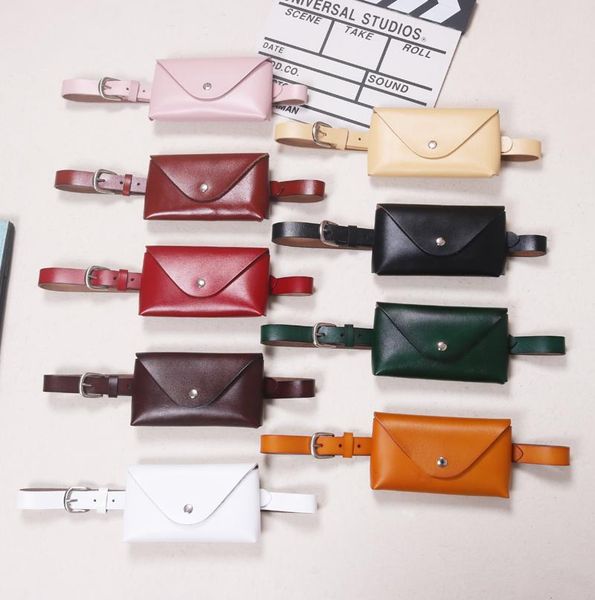 

2020 korean multi-color cow leather waist packs women genuine leather red green female purse phone fanny pack chest waist bag