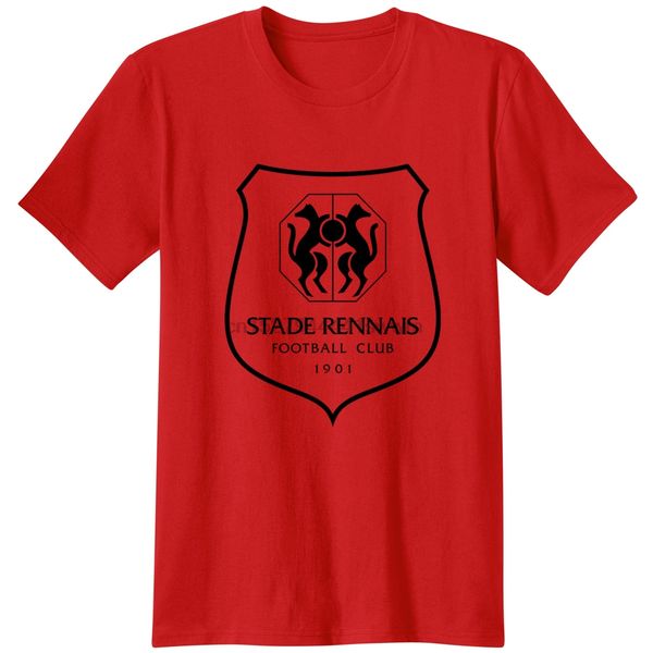

france rennes club tees classic cool logo casual apparel french league les rouges et noirs stade rennais sport sweatshirt hoodie t shirt