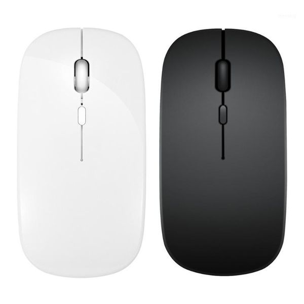 

2.4ghz wireless + bluetooth mouse dual mode usb rechargeable optical mice 600mah 1600 dpi mice for desklappc computer1