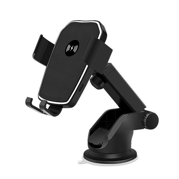

10w bracket intelligent auto quick tool car mobile phone wireless charge holder with strong suction
