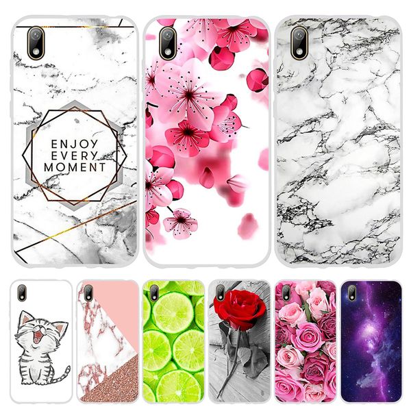 

43fgy5 tpu silicone huawei y 5 2019 cover marble case for honor 8s 8 s capa