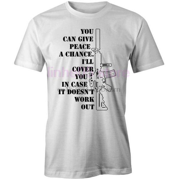 

summer style fashion new printed short sleeve give peace a chance ar15 gun ak47 hoodie designers t shirts sweatshirt
