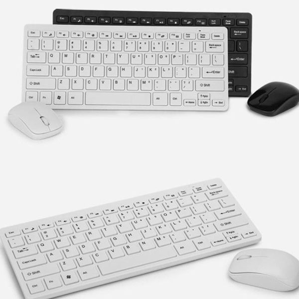 

2.4g mini ergonomic wireless keyboard mouse set for notebook lapdeskpc tv office supplies1