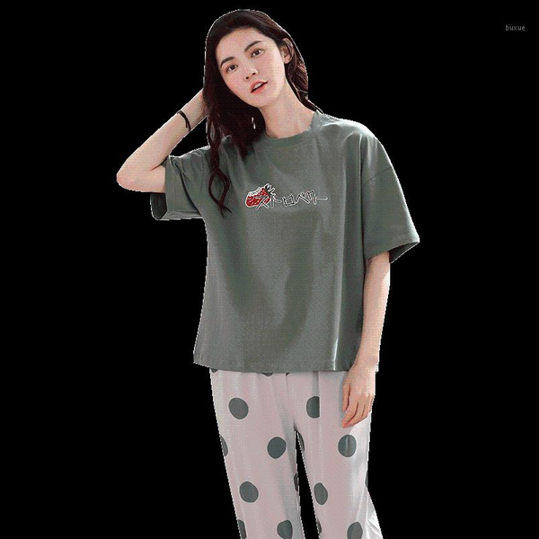 

women's sleepwear -4xl women's pajama sets 100% modal cotton pijama with pockets pyjama femme quality ladies home suit clothes fo, Black;red