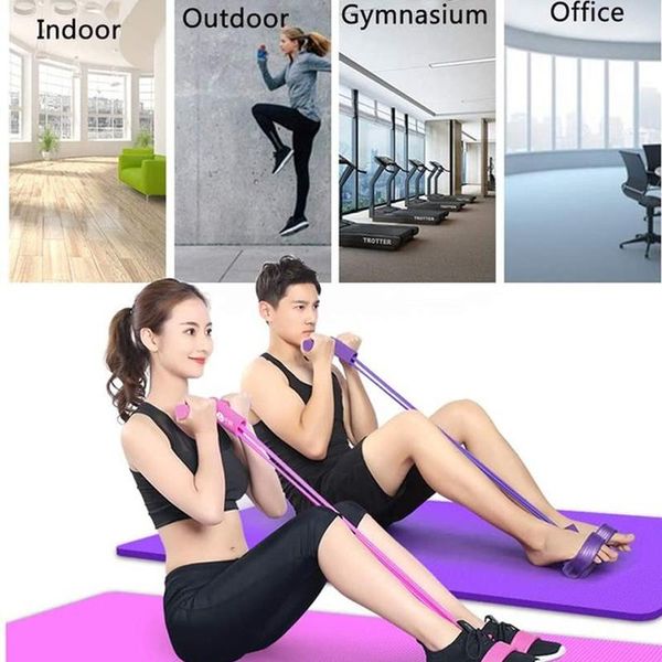 

диапазоны сопротивления пригодности expander latex педаль тренажер упругого sit up тросовые тренажеры спорт обучение bands фитнес оборудован