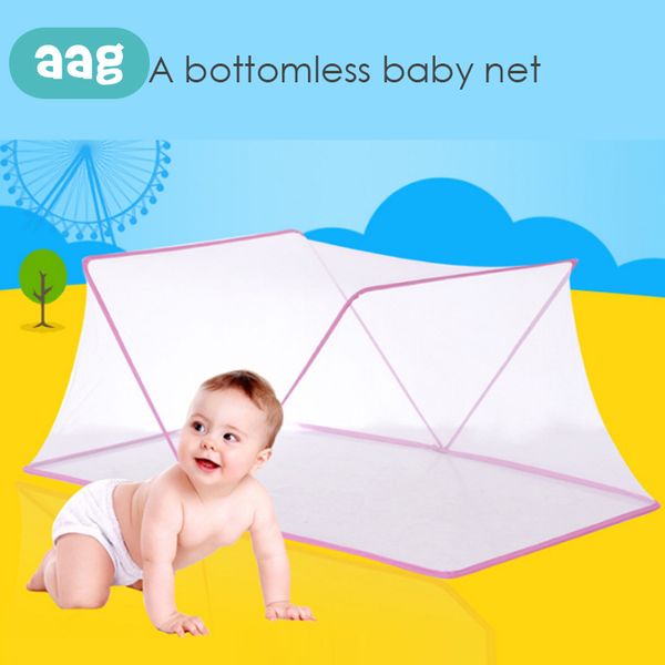 

aag portable baby infants mosquito insect netting mesh folding multi-function big space child summer bed crib mosquito tent 30 lj200818