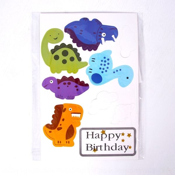 

ug327 children's baked decoration long dinosaur jurassic neck dragon card party cartoon cake cake baking supplies r0spg