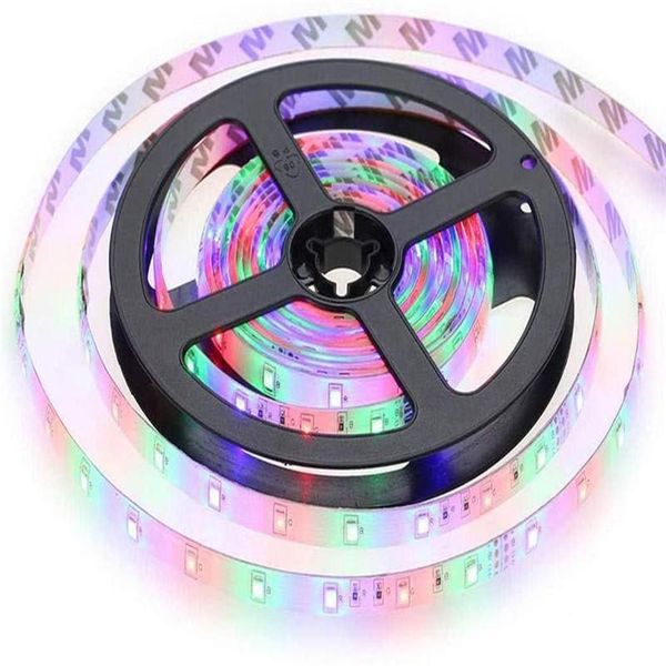 

светодиодные полосы свет 5й не 300leds нет водонепроницаемый rgb 2835 5050 dc12v 60leds m fiexble света водить ленты ленты домашнего украшен