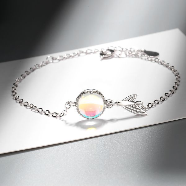 

new arrival charm bracelet bangle for women anniversary gift jewelry wholesale korea trendy elegant accessories 144, Black